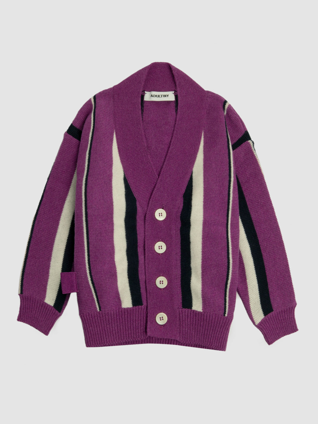 Purple Knitwear Cardigan – Adultiny - Main Image